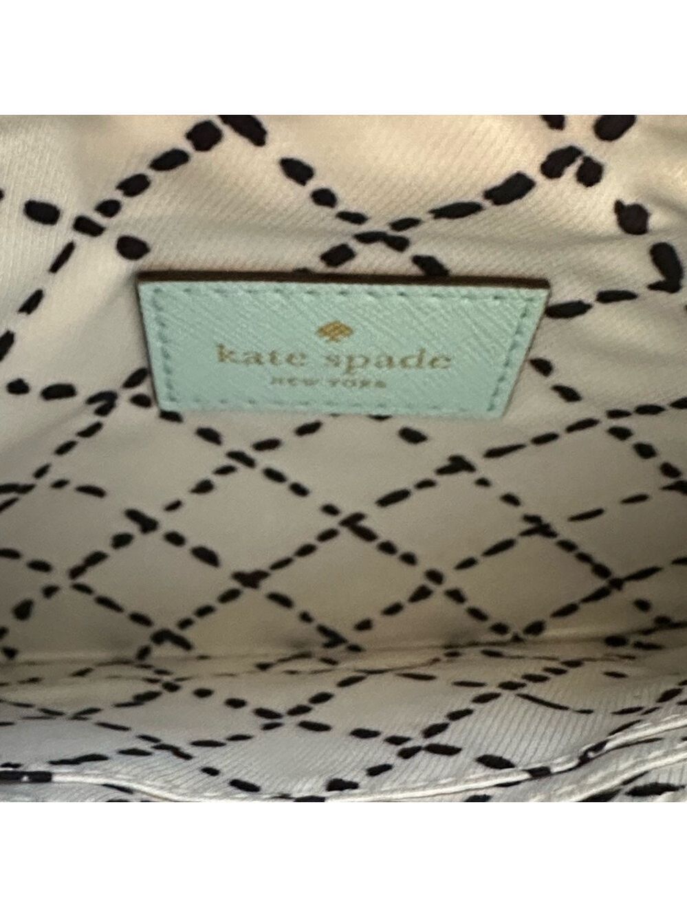 Kate Spade Saffiano leather blue wristlet-EUC - Picture 9 of 12